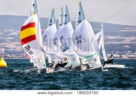 Athletes Yachts In Action During 