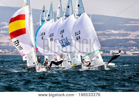Athletes Yachts In Action During 