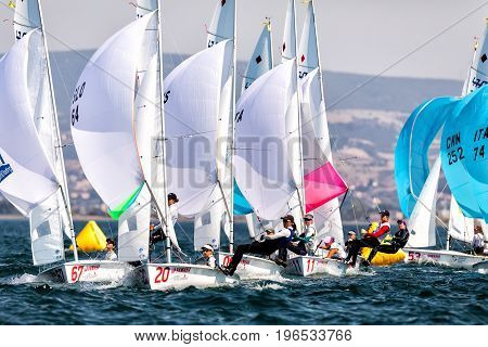Athletes Yachts In Action During 