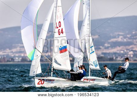 Athletes Yachts In Action During 