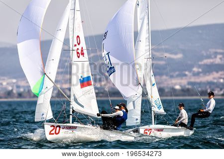 Athletes Yachts In Action During 
