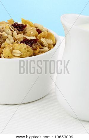 Здоровые мюсли завтрак