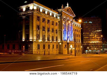 22 march 2009-belgrado-serbia-Belgrade belgrade lights illuminated at night serbia