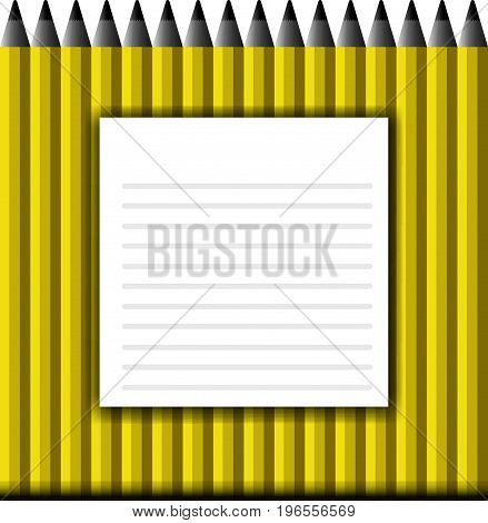 Vector background with pencils on the day of knowledge and design