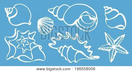 Color set of silhouettes of sporting goods for kids. Vector icons Illustration. Set. Scooter, rollers, skate, bicycle, sneakers, helmet. Summer children's holiday. Place for text. Vector shape