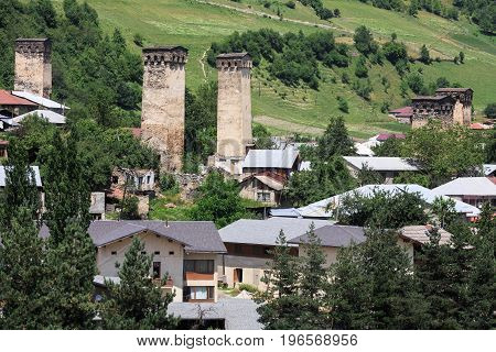 Stone Towers Of Svaneti, Georgia