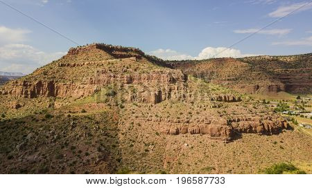 Scenic views of the Utah mountain range near Kanab, Utah