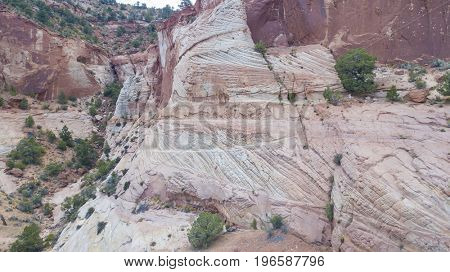 Scenic views of the Utah mountain range near Kanab, Utah
