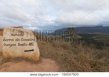 Viewpoint of Serra da Canastra. Serra da Canastra National Park is a national park in the Canastra Mountains of the state of Minas Gerais Brazil.