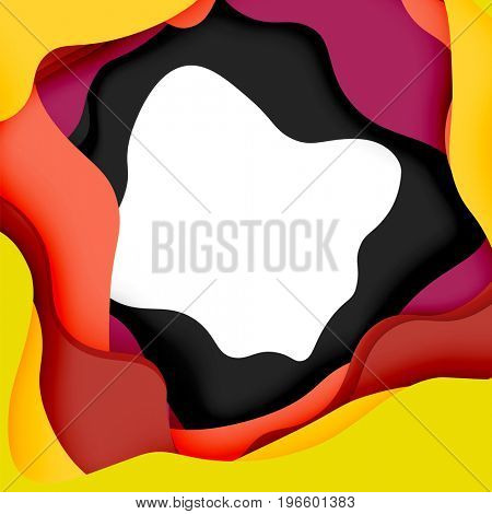 3d abstract background with cut shapes, business presentation, flyer template