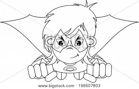 Superhero Outline 13