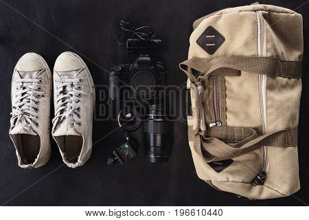 camera accesserie set ready to go outdoor concept