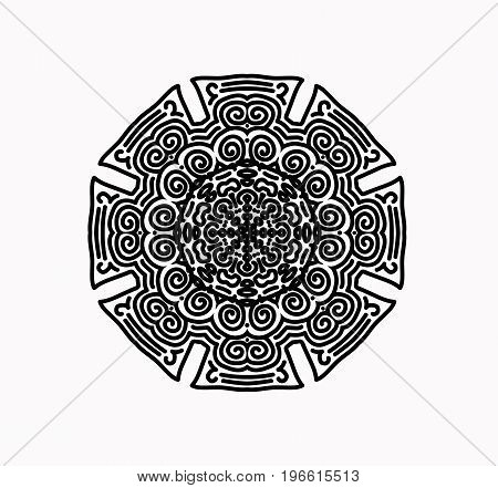 Ethnic decorative elements. Hand drawn background. Islam, Arabic, Indian ottoman motifs
