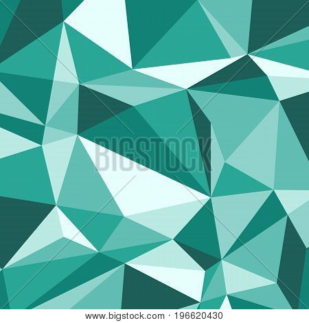 Green polygon abstract triangle background, stock vector
