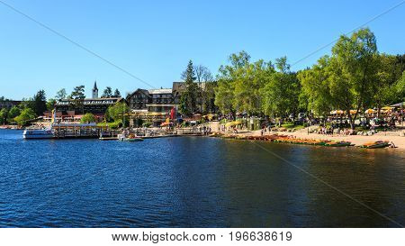 Lake Titisee Neustadt in the Black Forest. Germany.