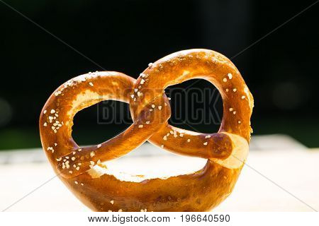 Bread alone with green background, germany, oktoberfest