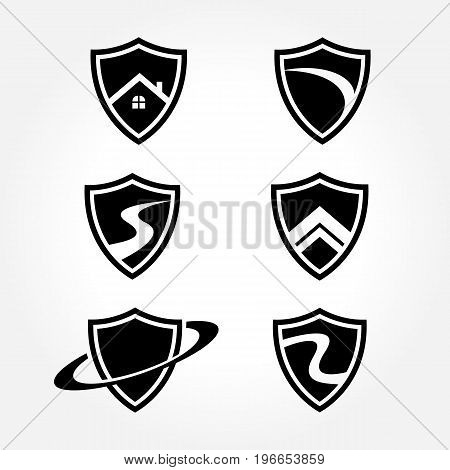 Creative Shield Symbol Design Collections set for your security business