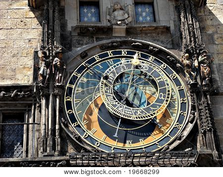 Prag Clock tower stängt upp skott