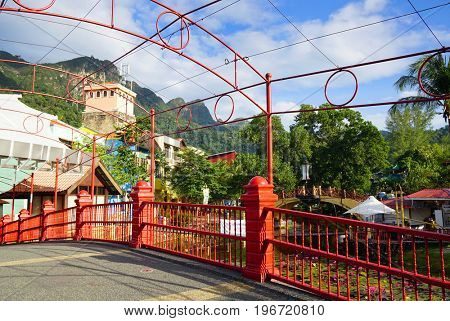 LANGKAWI ISLAND, JANUARY 17, 2017 - Langkawi resort, wellknown landmark in Malaysia, Asia