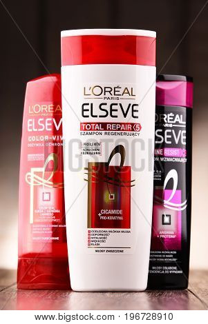 Composition With Three Containers Of L'oreal Products