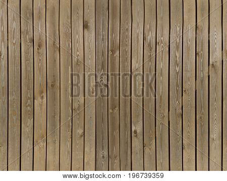 Wooden ristic light brown fence. Seamless texture.