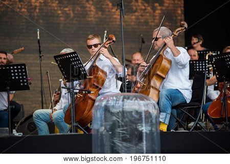 Hungarian Opera Orchestra From Cluj Performing A Live Concert
