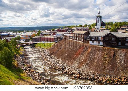 small town Roros in Norway