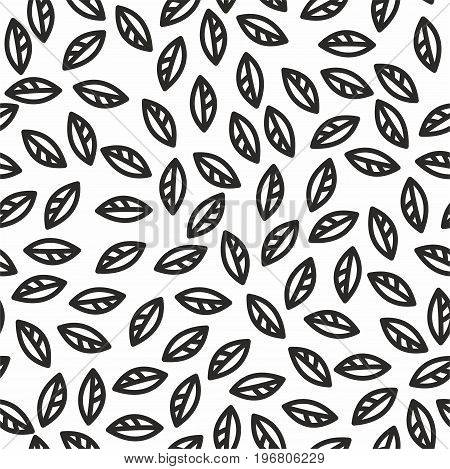 Vector seamless pattern in abstract style. Simple drawing.