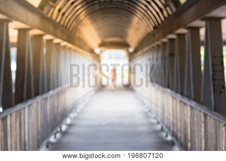Tunnel of the overpassSafe pathway for people crossing the road