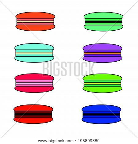 bread macaron, bread macaron stock vector, macaron bread