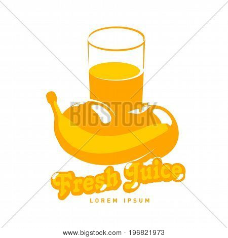 Fesh Juice Logo Vector Illustration.