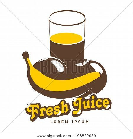 Fesh Juice Logo Vector Illustration.
