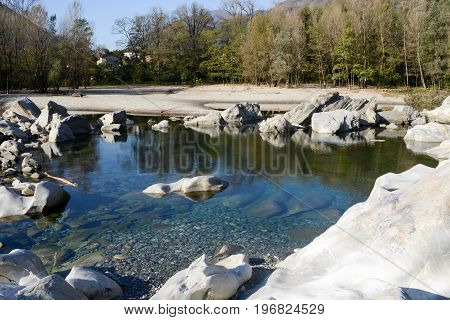 River Maggia At Ponte Brolla