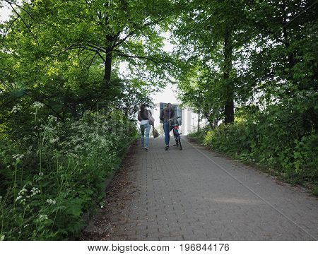 Biker In Hamburg
