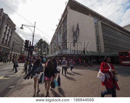 People In Oxford Street In London