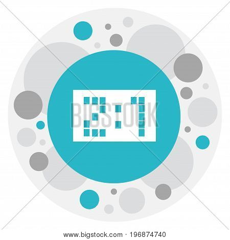Vector Illustration Of Complex Symbol On Score Icon