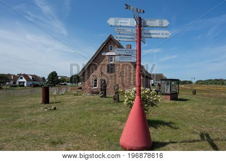 HIDDENSEE GERMANY - JUNE 20 2017: The Fischereimuseum fishing museum on Hiddensee Island Germany