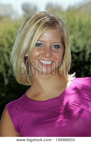 blond model - girl next door style