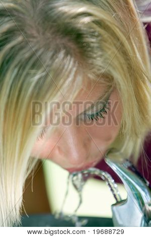 blond model - girl next door style