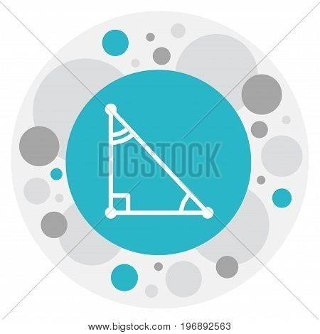 Vector Illustration Of Teach Symbol On Math Trigon Icon