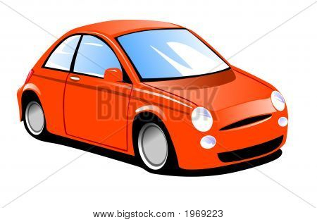 Small Car - Orange