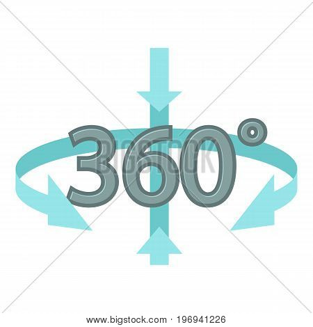 Rotation icon. Cartoon illustration of rotation vector icon for web on white background
