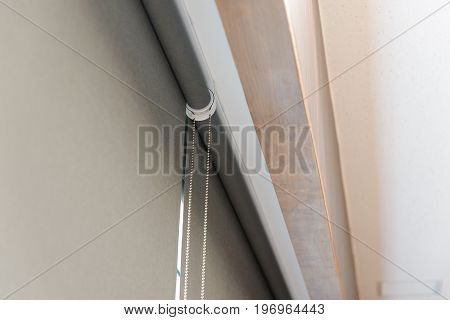 Close Up Part Of Roller Blind