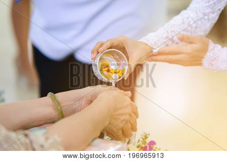 Songkran Ceremony, Thai Traditional New Year