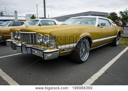 BERLIN - MAY 10 2015: Personal luxury car Ford Thunderbird (seventh generation) 1977. The 28th Berlin-Brandenburg Oldtimer Day