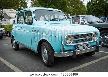 BERLIN - MAY 10 2015: Economy car Renault 4. The 28th Berlin-Brandenburg Oldtimer Day