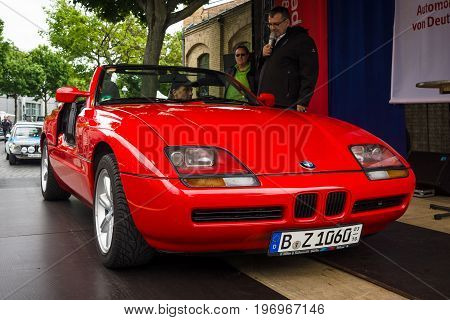 BERLIN - MAY 10 2015: Roadster BMW Z1. 28th Berlin-Brandenburg Oldtimer Day