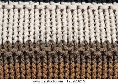 Close-up On The Texture In Wool
