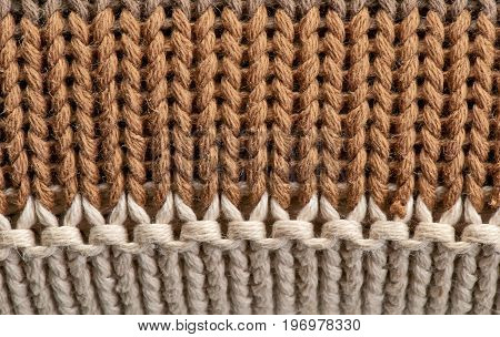 Close-up On The Texture In Wool