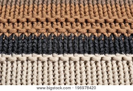 Close-up On The Texture In Wool